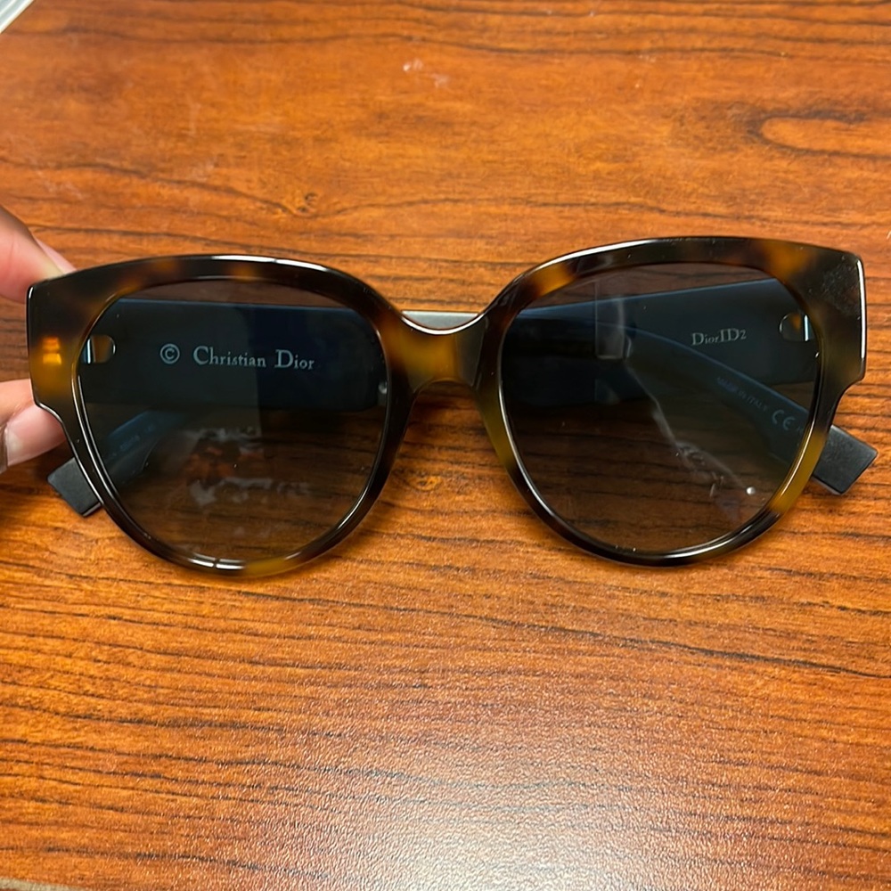 Authentic Christian Dior ID2 55mm round sunglasses